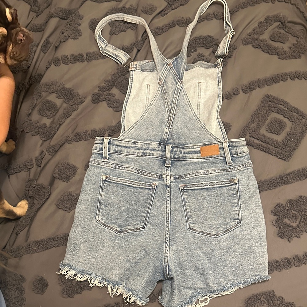 Judy Blue Denim Overall Shorts - Picture 2 of 3